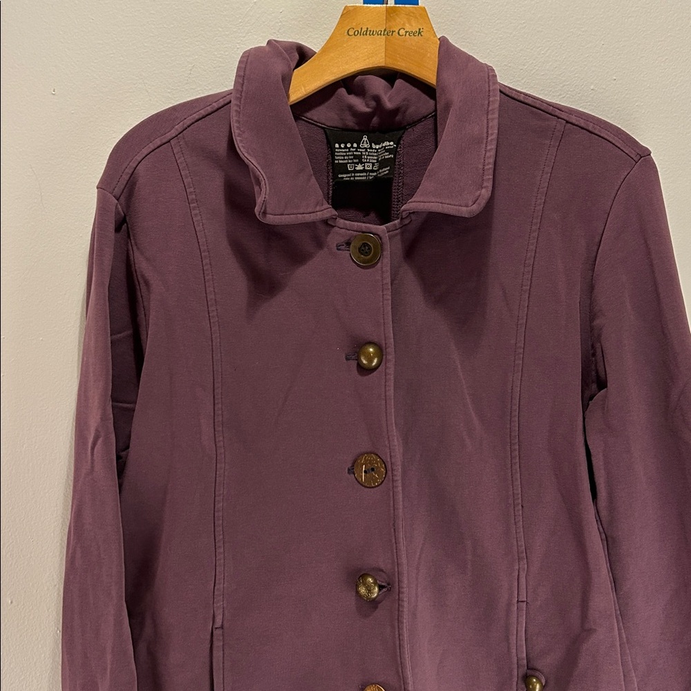 Neon Buddha cotton button down boho jacket size M